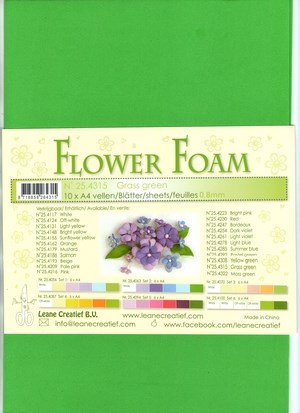 Flower Foam, græs grøn 2 ark.*